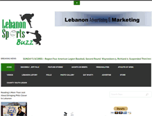 Tablet Screenshot of lebanonsportsbuzz.com
